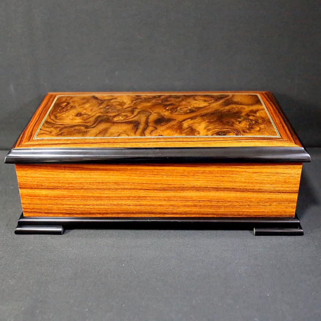 【美品】リュージュ 高級オルゴール ７２弁 アヴェマリア ３パート ローズウッド