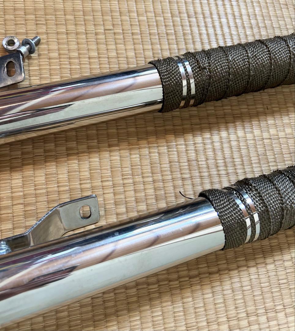 バイク　ヤマハ　ドラックスター250 ステンレス　スラッシュ　マフラー