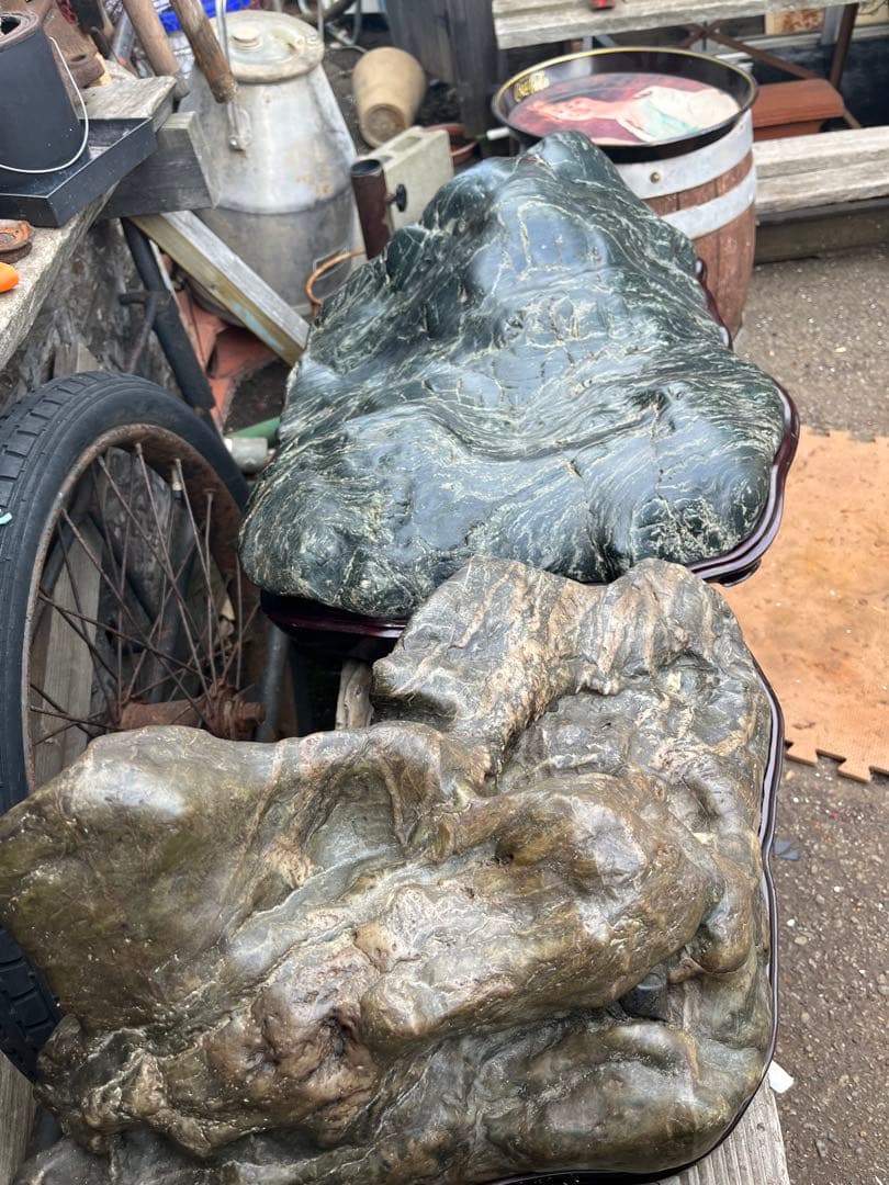 神居古潭石、神居古潭山波石、水石 水石展示会用、特大古潭山波石、初心石