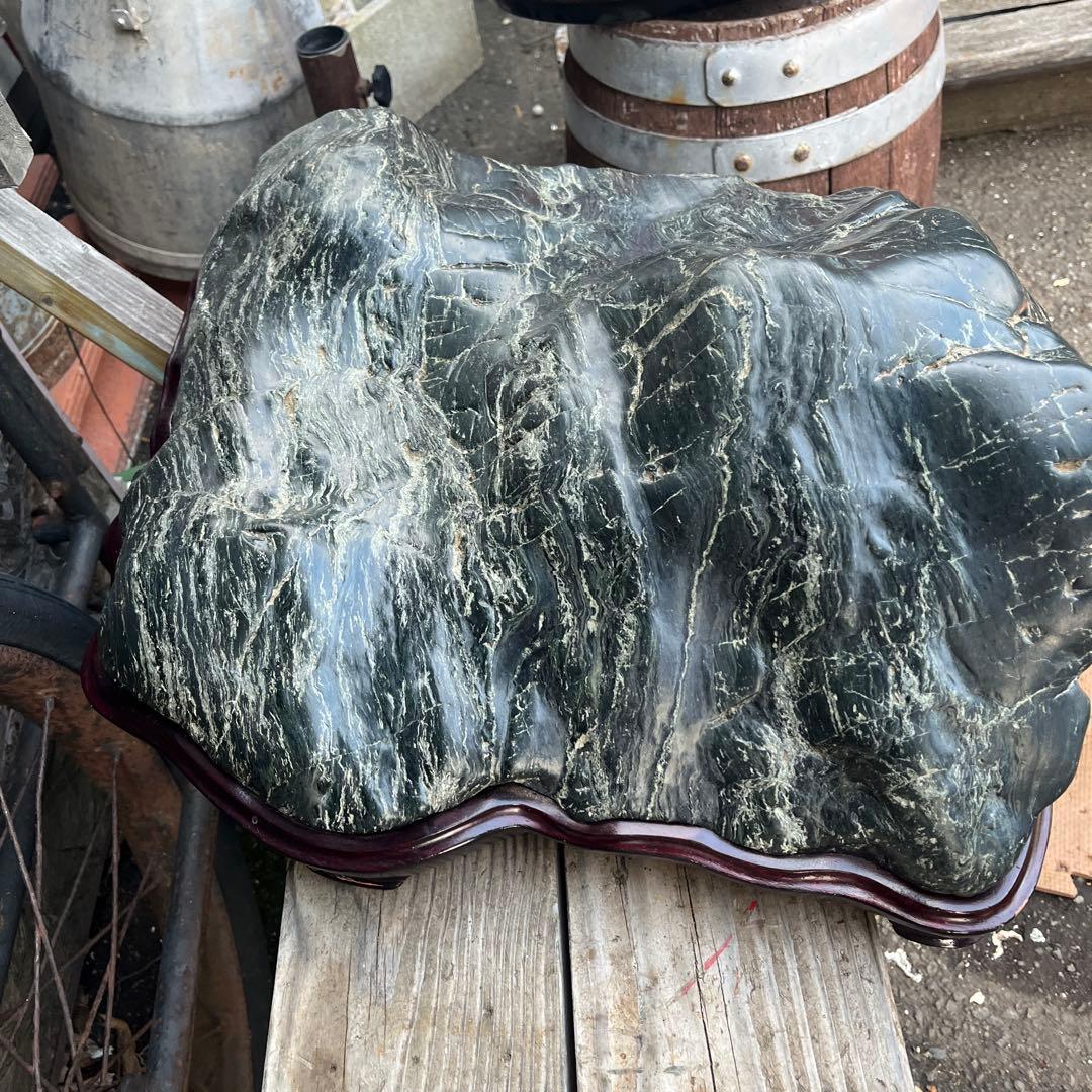 神居古潭石、神居古潭山波石、水石 水石展示会用、特大古潭山波石、初心石