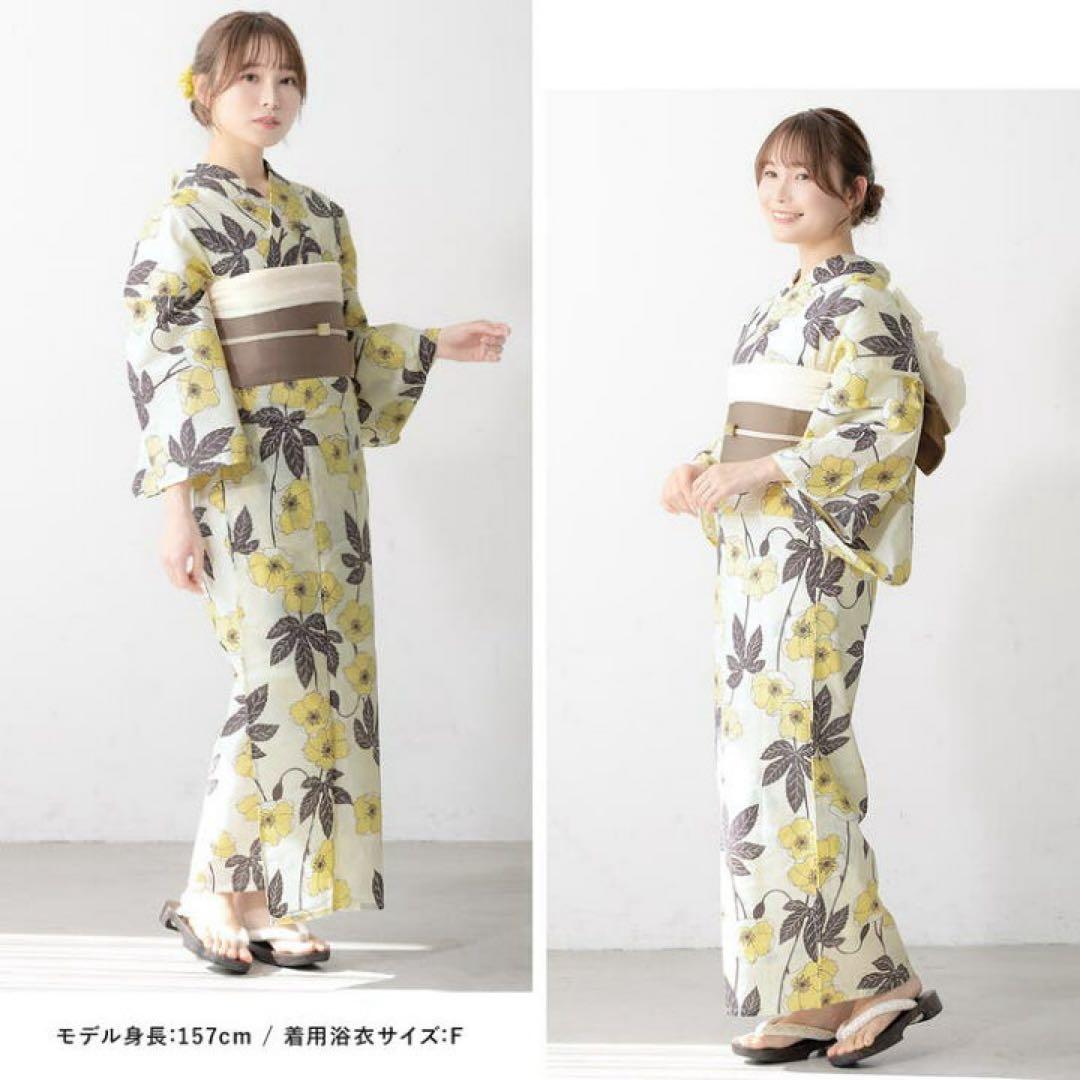 ポピー　コクリコ　虞美人草　 セオαのようなサラサラ素材 クールパス 浴衣　新品