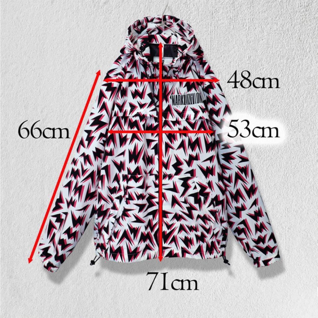 【美品】 マークアンドロナ ナイロンジャケット 総柄 パーカー ゴルフウェア