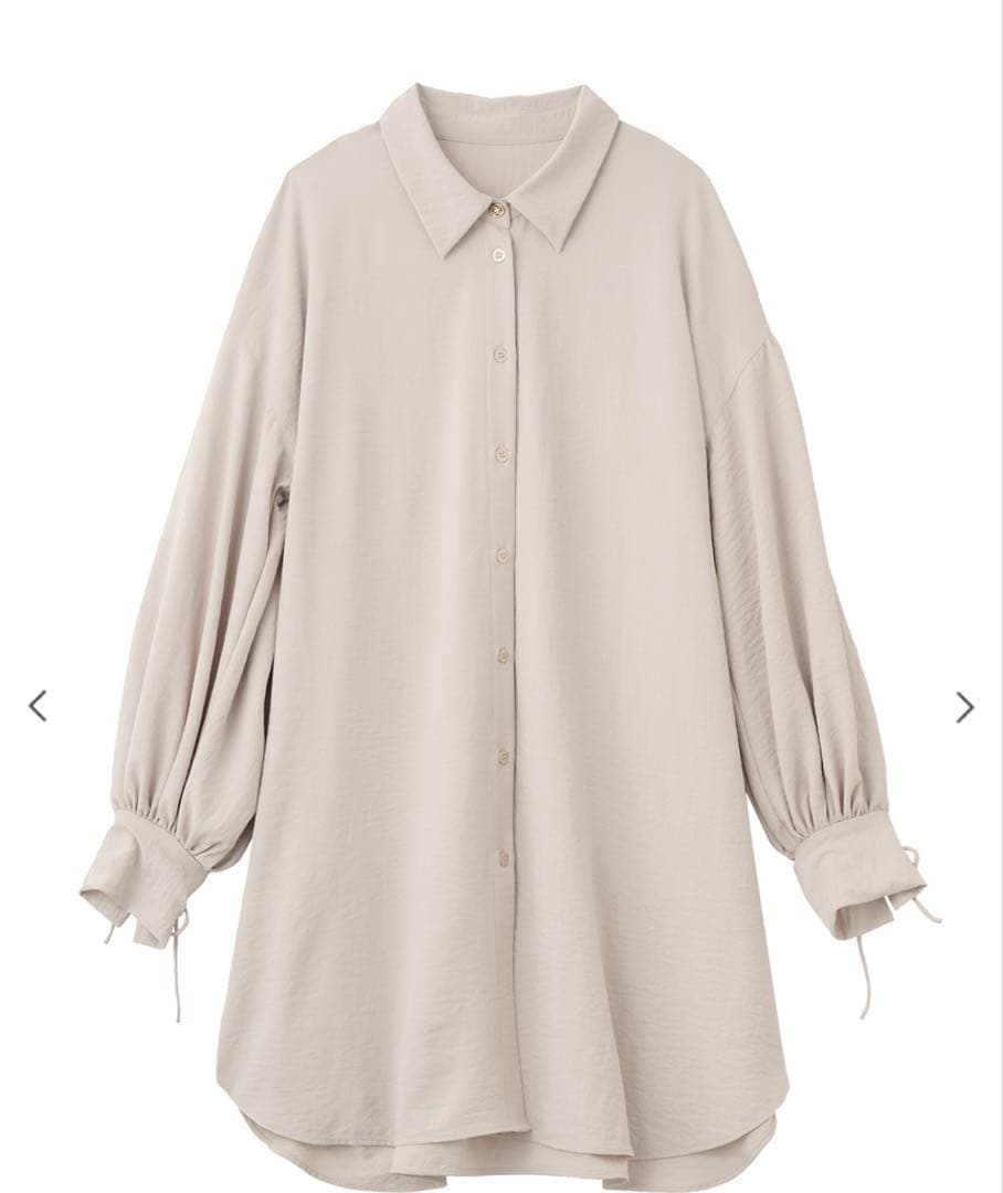 シャツレイヤードミニワンピース