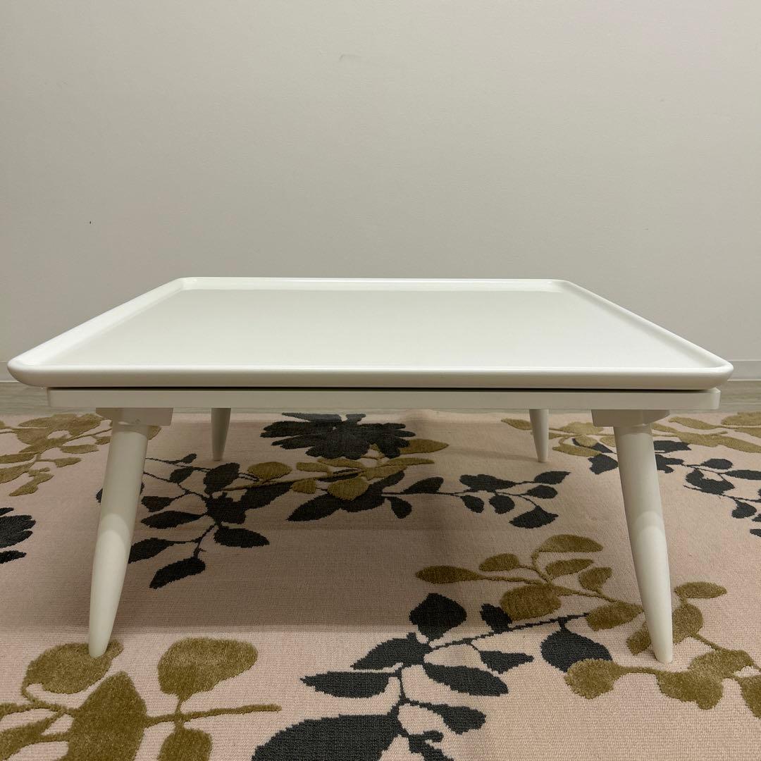 在庫処分品★白い家具調こたつ シンプル 北欧風 75cm角 正方形 キュート