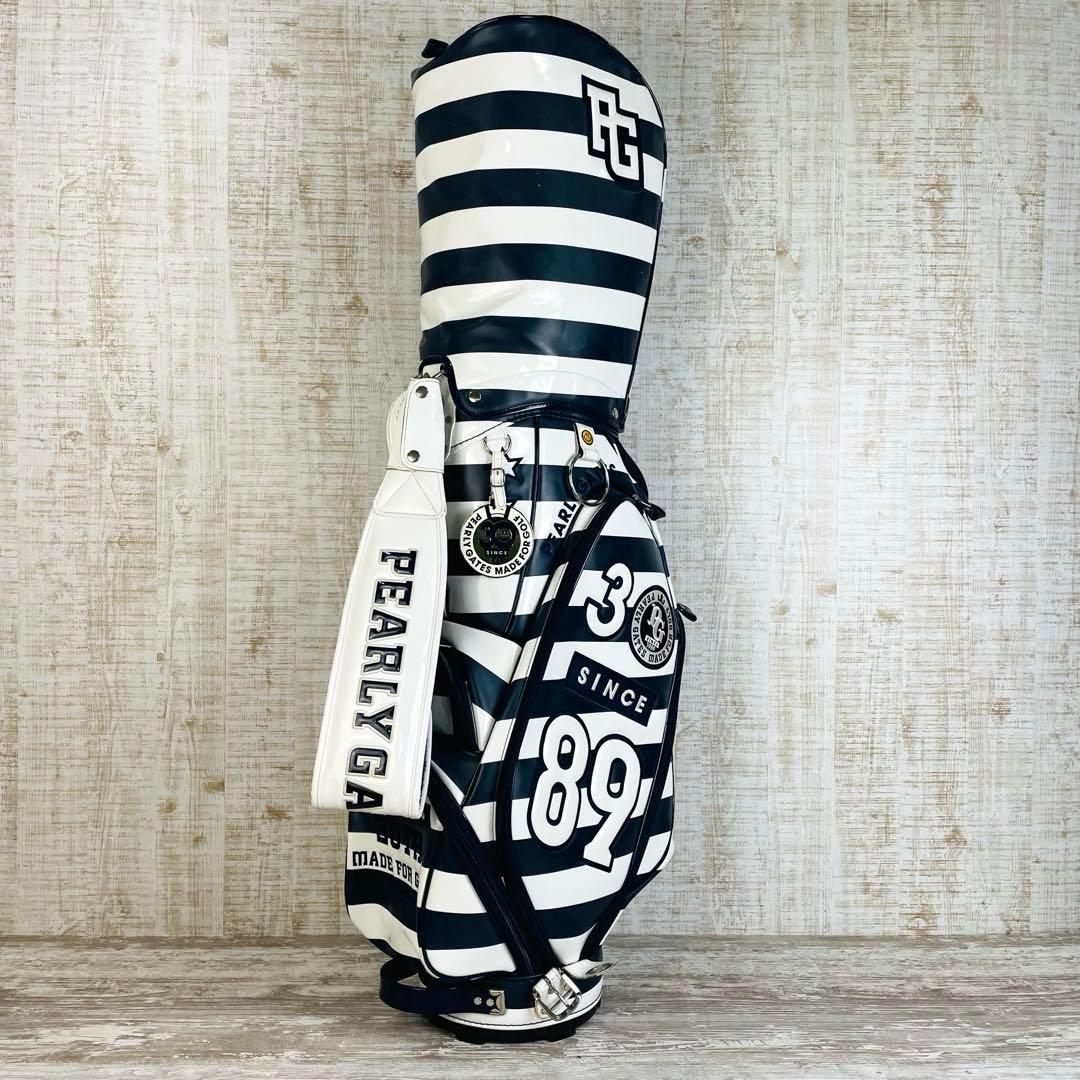 【限定品】PEARLY GATES ボーダー柄　30周年記念　キャディバッグ