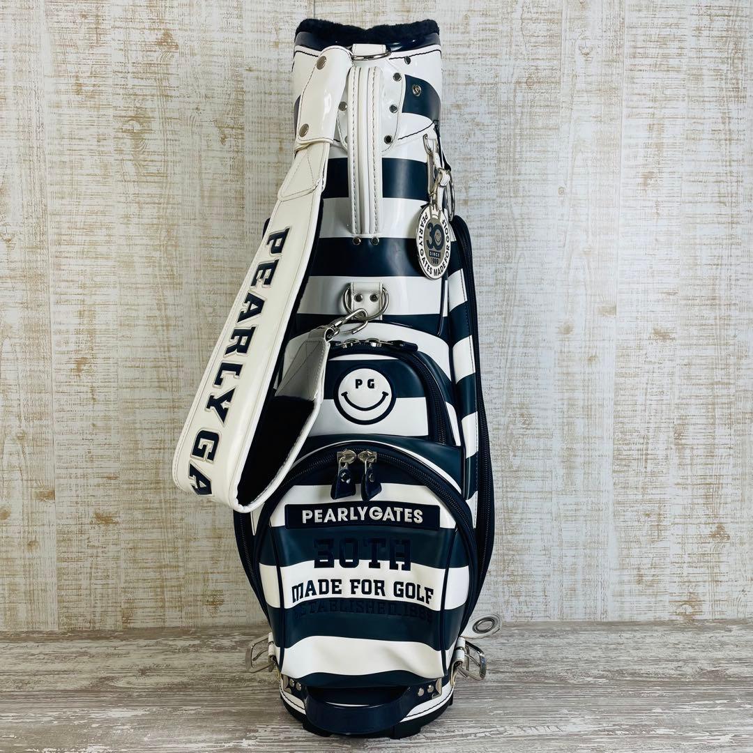 【限定品】PEARLY GATES ボーダー柄　30周年記念　キャディバッグ