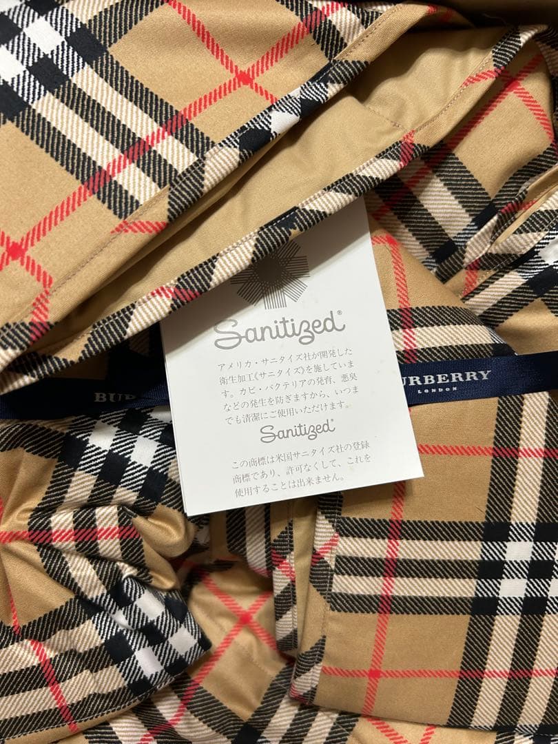 未使用　BURBERRY　バーバリー　ノバチェック　ダウン　羽毛　ひざ掛け