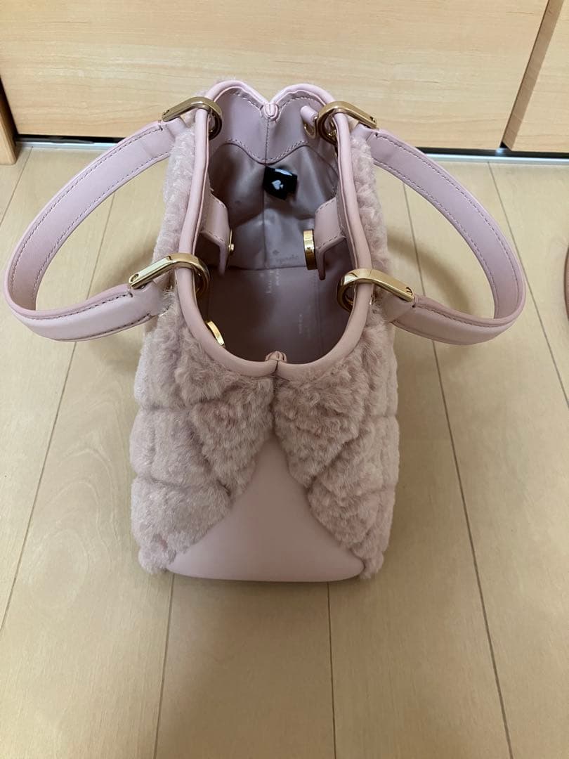 Kate Spadeファーキャリースモールサリバン2wayサッチェル　ピンク
