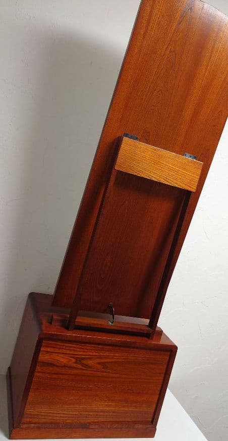 高級天然木 鏡台 姿見 ドレッサー 昭和レトロ ミラー 収納 引き出し 小箪笥