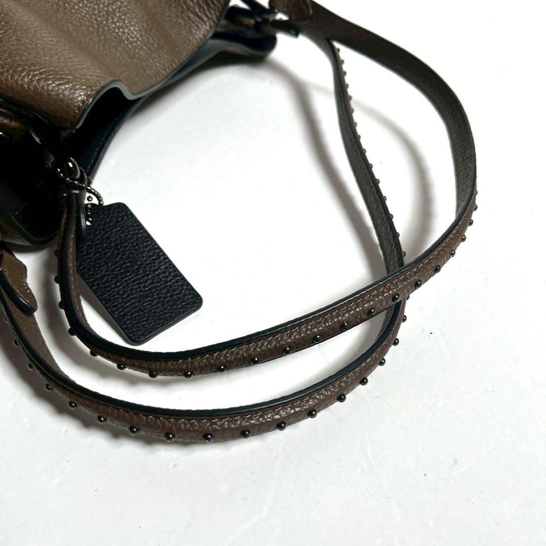 【未使用に近い✨】コーチ ウエスタンリベット イーディー ワンショルダー レザー