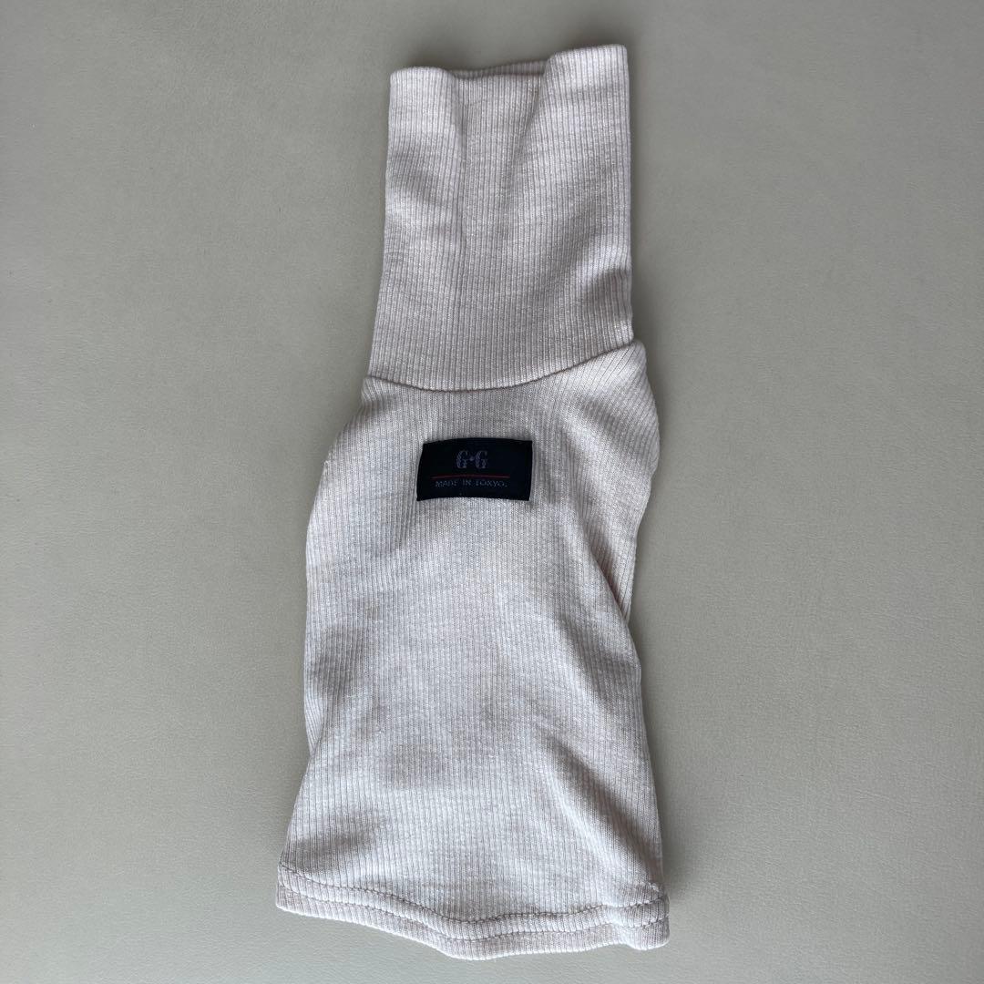 G.G. 犬服 クリーム色 リブ編み