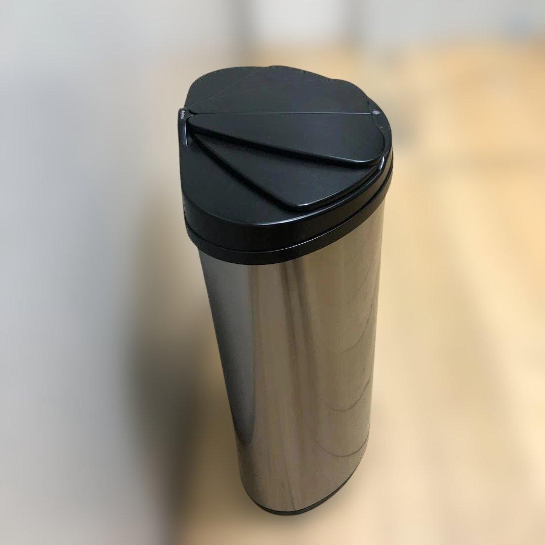 送料無料自動開閉 ごみ箱 41L センサー式 ステンレス 電動88261