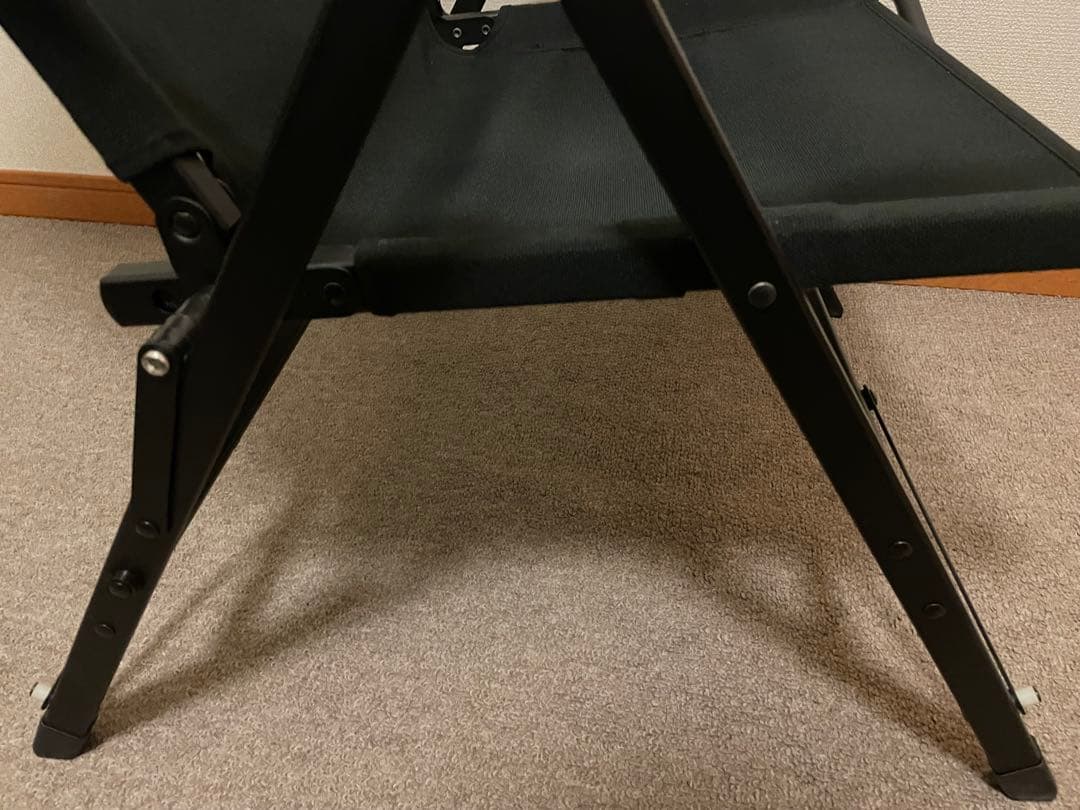 【ラーテルワークス】ストレージコンパクトリクライニングチェアハイバッグ　ブラック