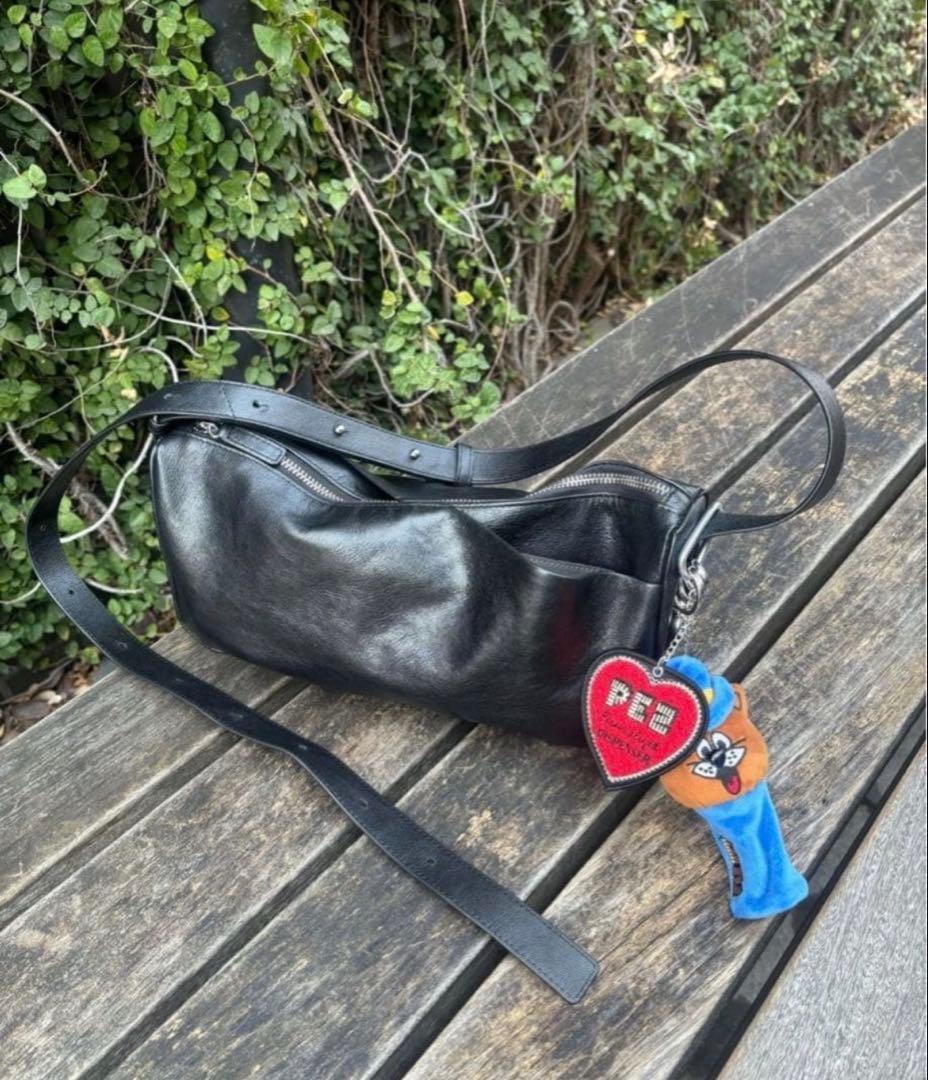 ear PAPILLONNER ミニスワローマチショルダーバッグ　本革 レザー