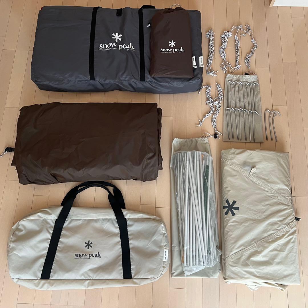 【美品】アメニティドームMアイボリー+アメニティドームマットシートセット