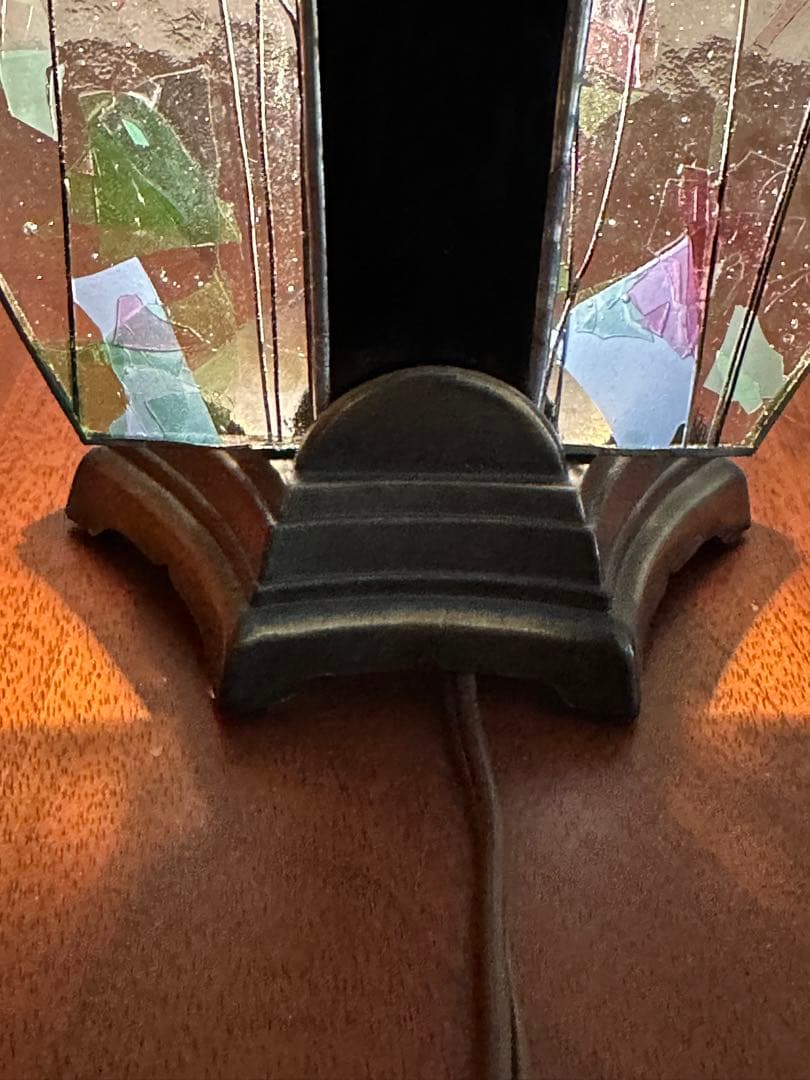 1960年代　アメリカ製　ステンドグラス　ランプ　ヴィンテージ