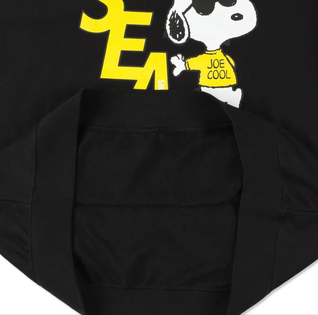 SMOOTHY x WDS Snoopy Crewneck Sweat ブラック