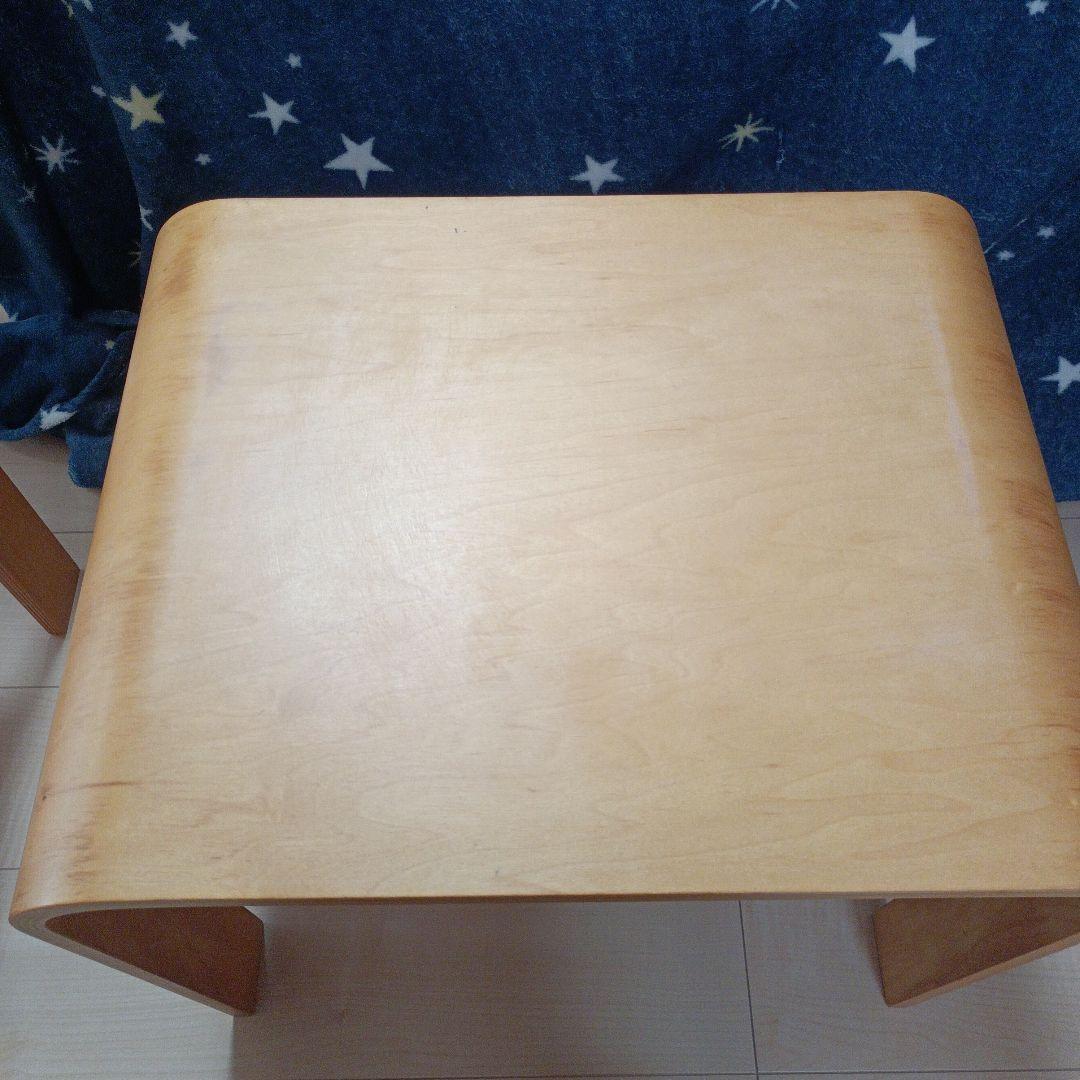 むう　曲木　重なるテーブル、ベンチセット