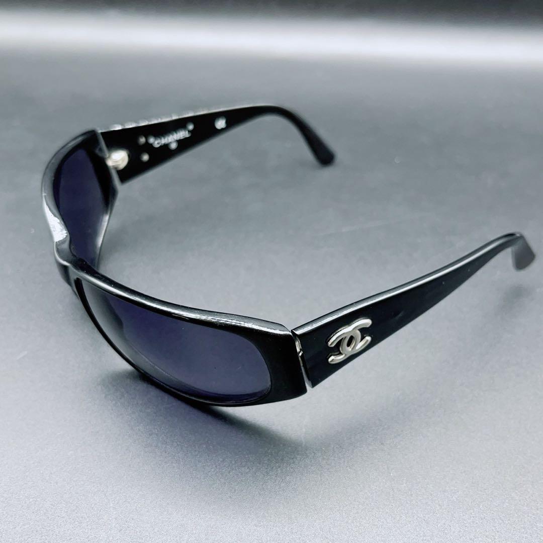 小物 CHANEL archive sunglasses coco BLACK y2k
