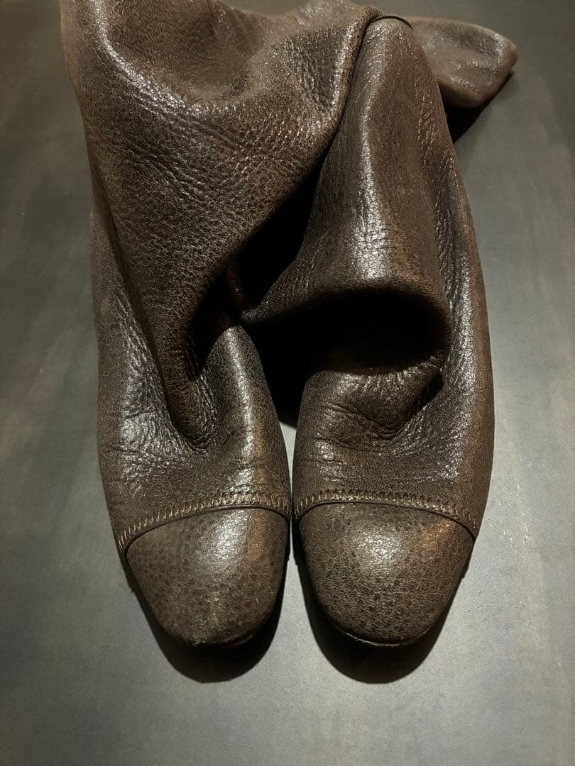 【美品】BOTTEGA VENETA ボッテガべネタ ニーハイ レザーブーツ