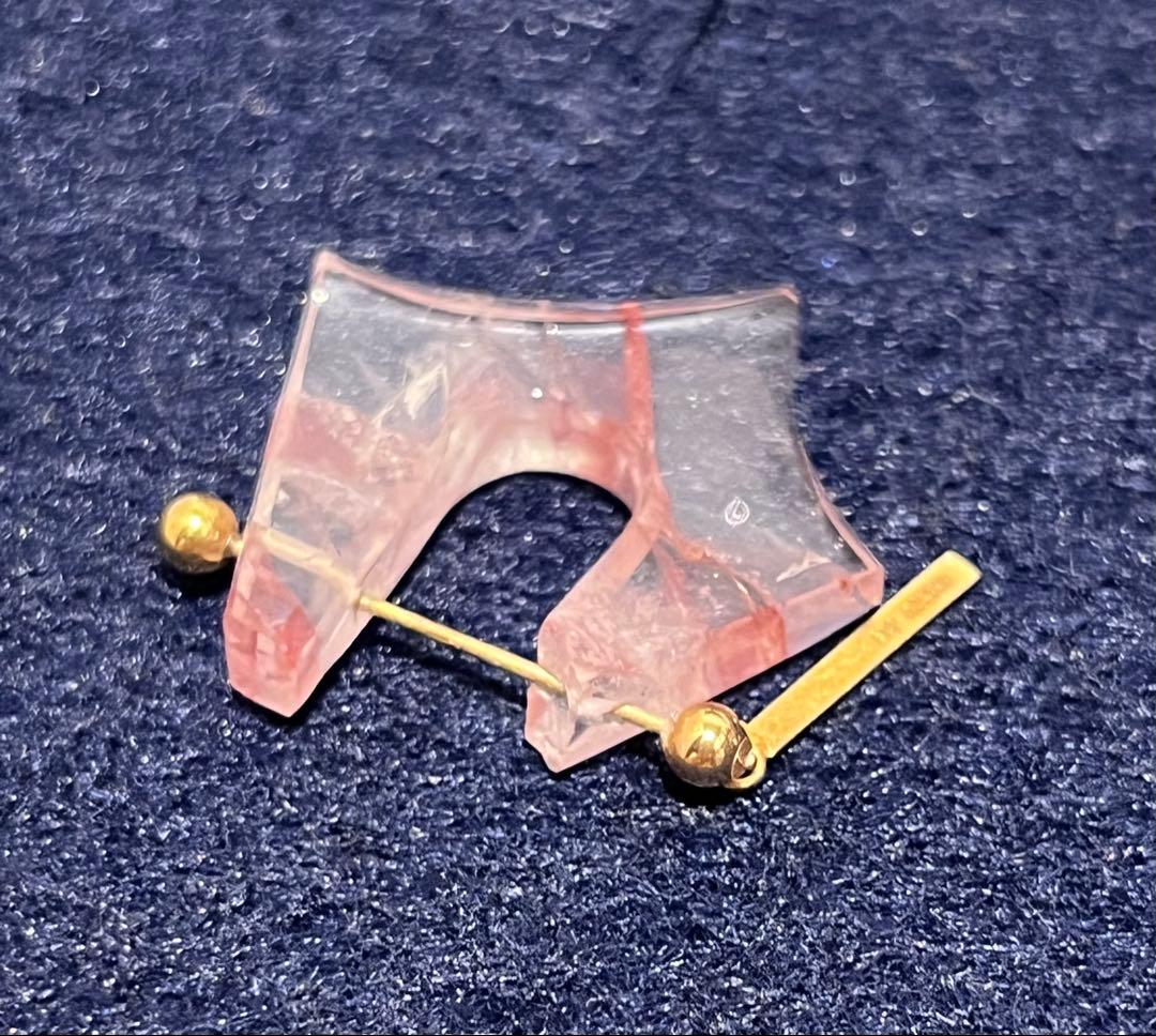 モナカジュエリー　ロックピアス ガーデンクオーツ K18