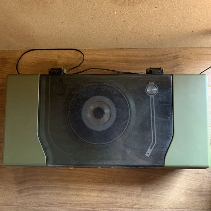 動作品 昭和レトロ National レコードプレーヤー ラジオ SF-157N