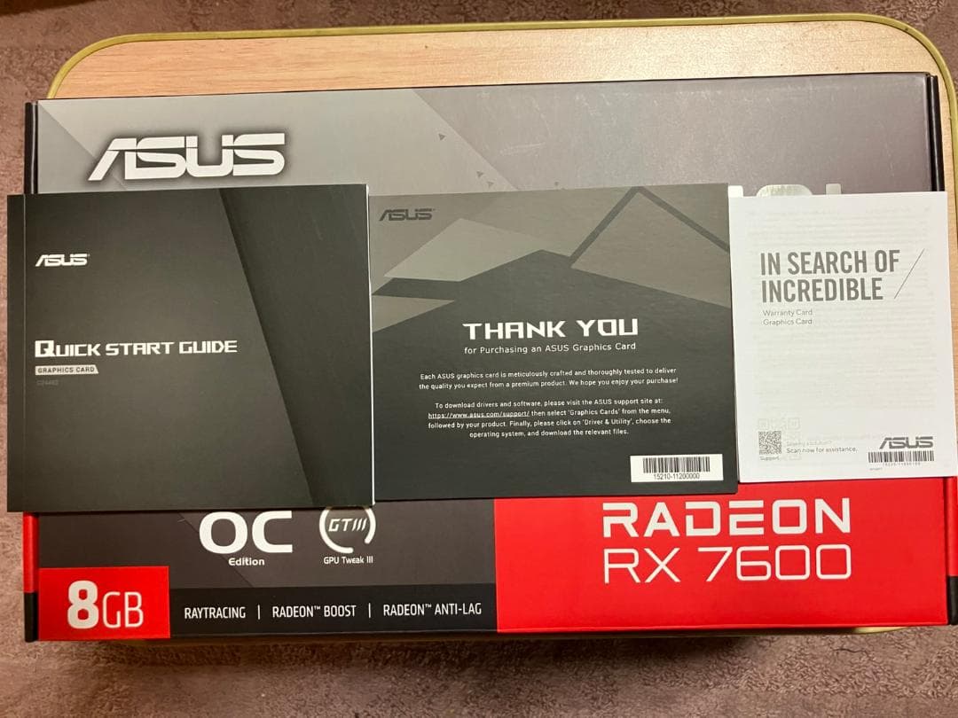 感*謝様 ASUS Radeon RX7600 OC Edition 8GB