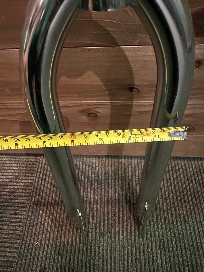 26インチ　フロントフォーク　スチールメッキ