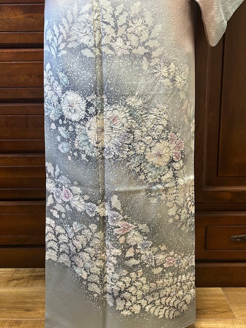 逸品　【翠山工房　辻が花　絞り】　訪問着