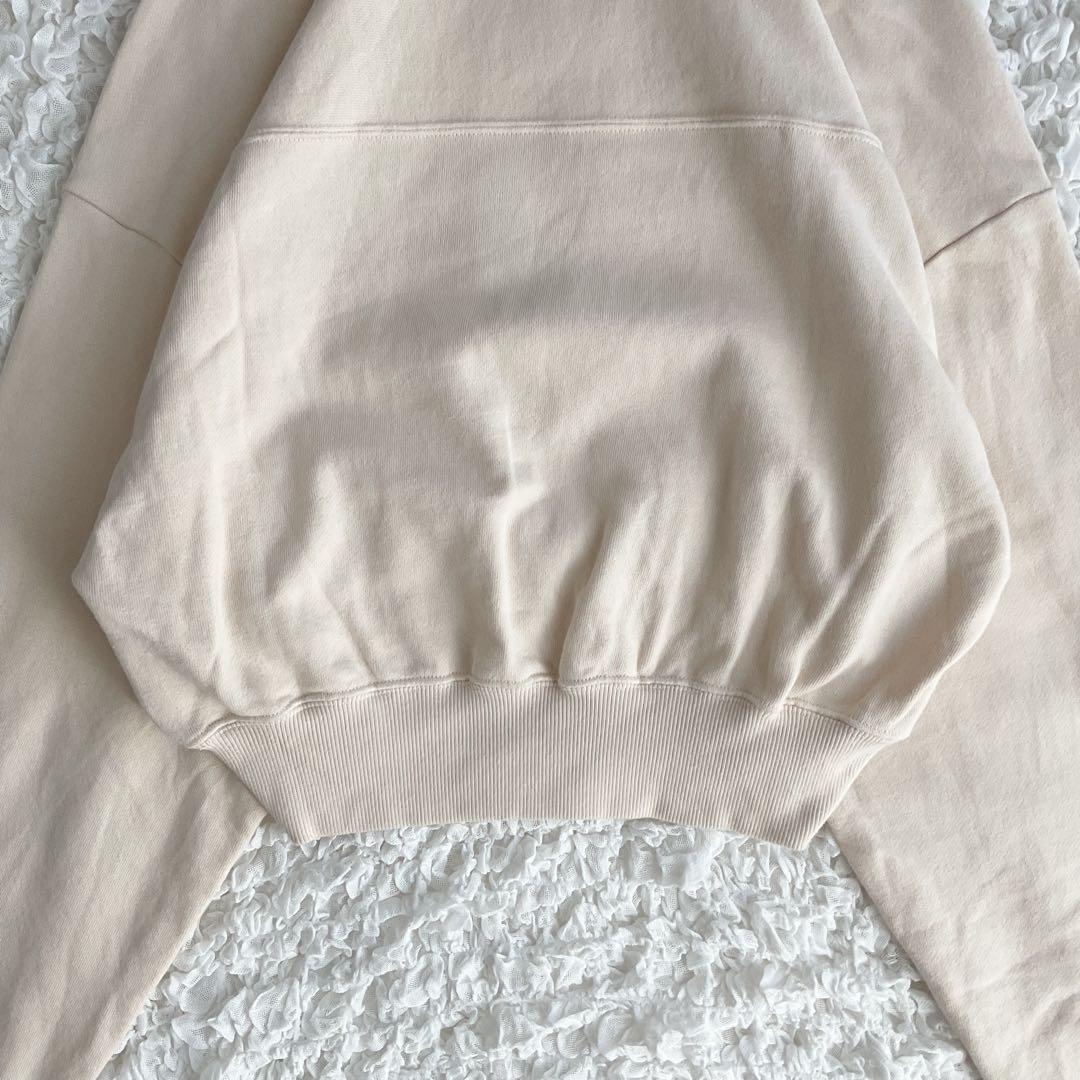 SKIN×EDIT.FOR LULU コラボ　クロップドスウェット ベージュ F