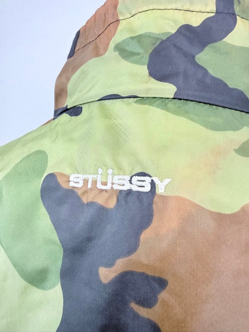 90s stussy オールドステューシー ナイロンジャケット カモ柄 L