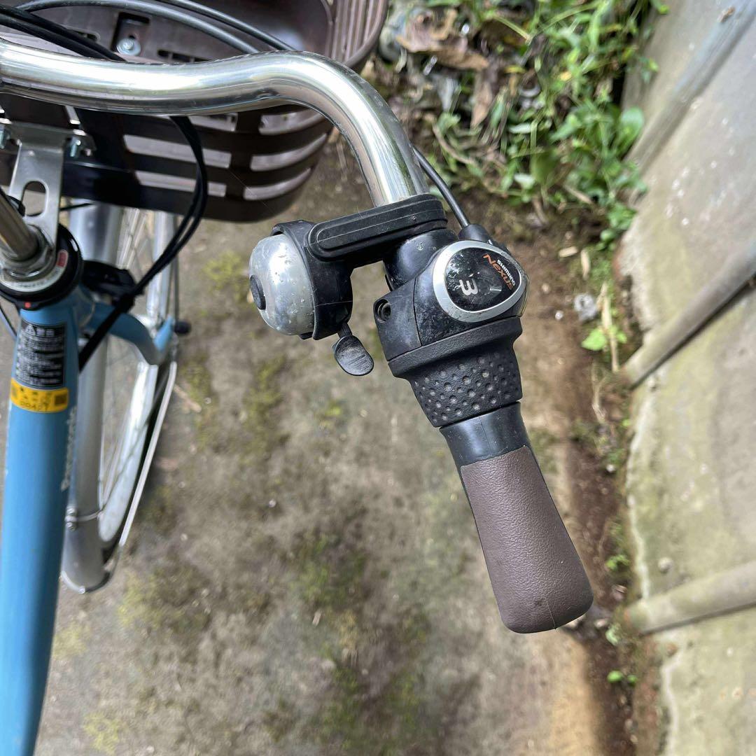 送料無料条件付 Panasonic 電動アシスト自転車 水色