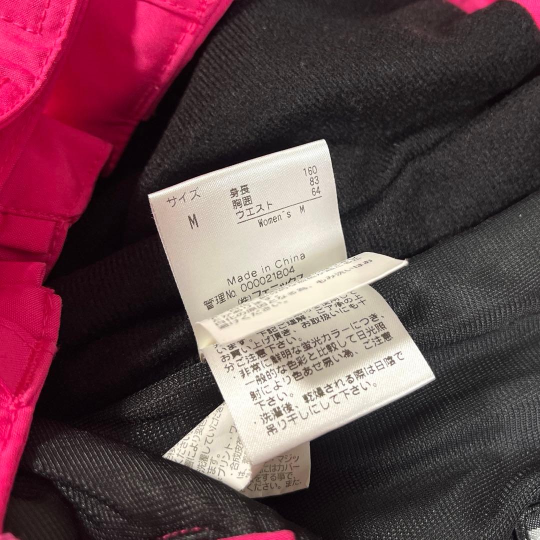 フェニックス スキーウエア レディース M ピンク 黒 雪模様 ウエア上下