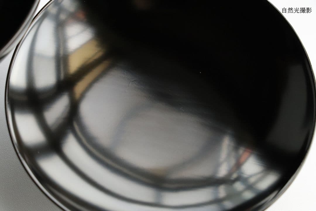 CK71 漆芸 木製漆器 輪島塗 柿蒔絵 黒塗御吸物椀 三客 / 秋 果物