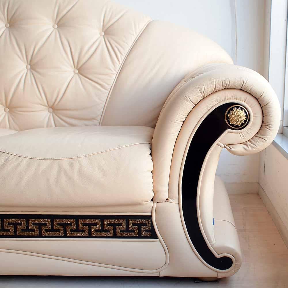 イタリア CARTEI 本革ソファ 2人掛け エレガント ZR24327