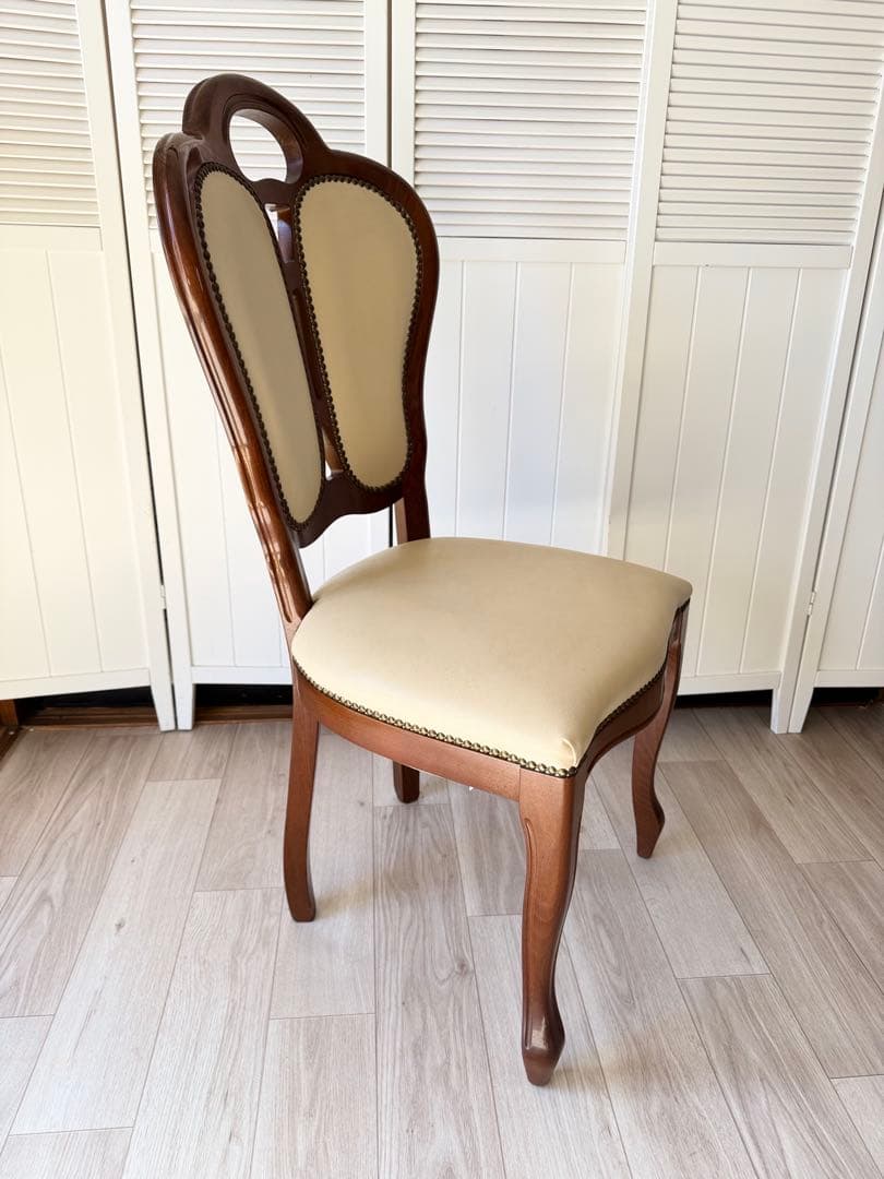 ③ サルタレッリ ダイニングチェア 猫脚チェア 1脚　(4脚同時販売)