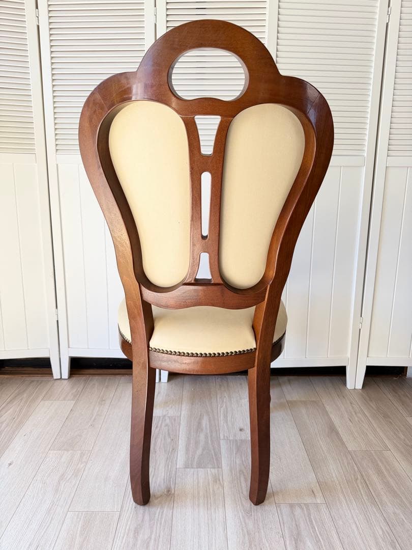 ③ サルタレッリ ダイニングチェア 猫脚チェア 1脚　(4脚同時販売)