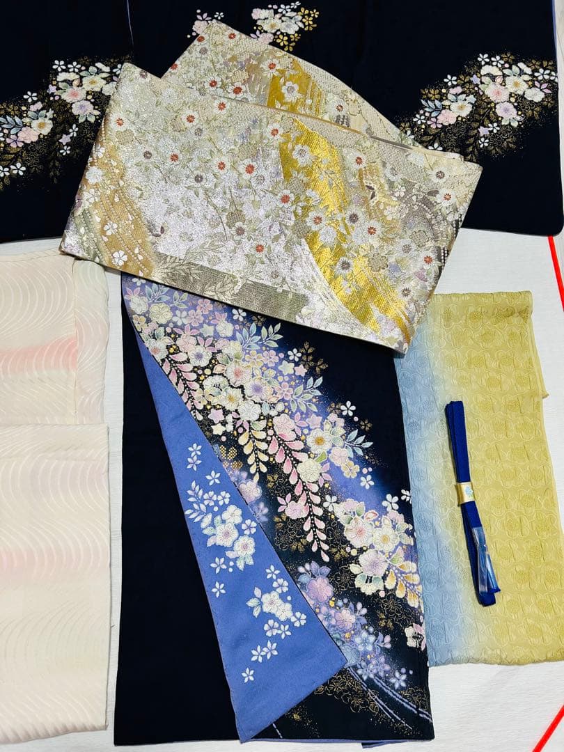 名門桐屋翠山　最高級辻ヶ花訪問着　5点セット　伊と幸正絹長襦袢　高級袋帯