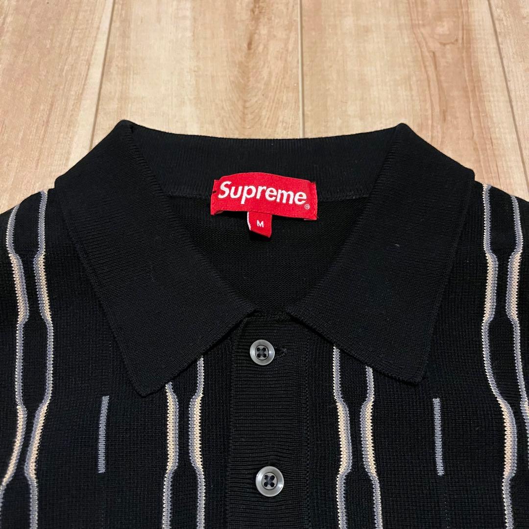 激レア！2018AW SUPREME“VERTICAL STRIPE”ニットポロ