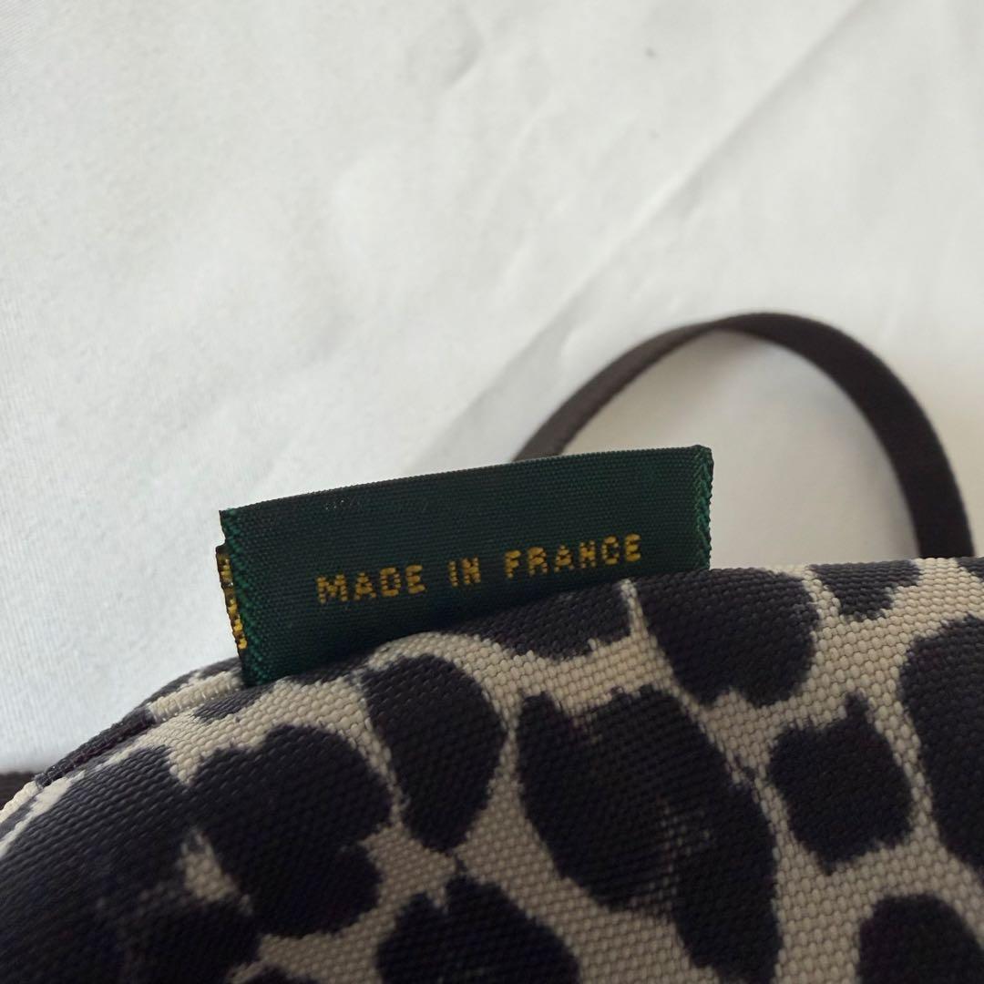 【美品】エルベシャプリエ　舟型 ビッグポシェット2885F グリーンレーベル別注