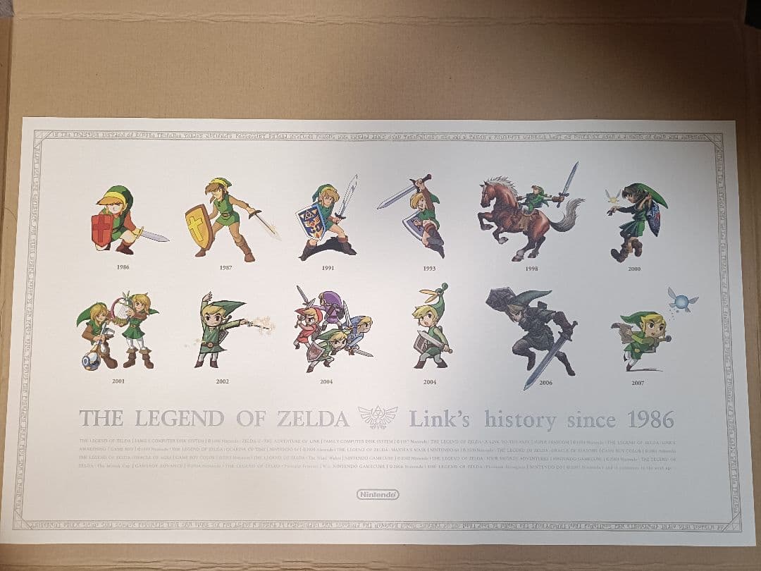 ゼルダの伝説　ポスター　6枚セット