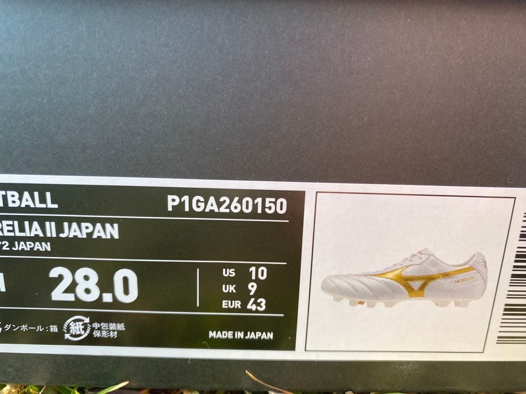 限定色】モレリア2JAPAN ブライトゴールドパック　28センチ