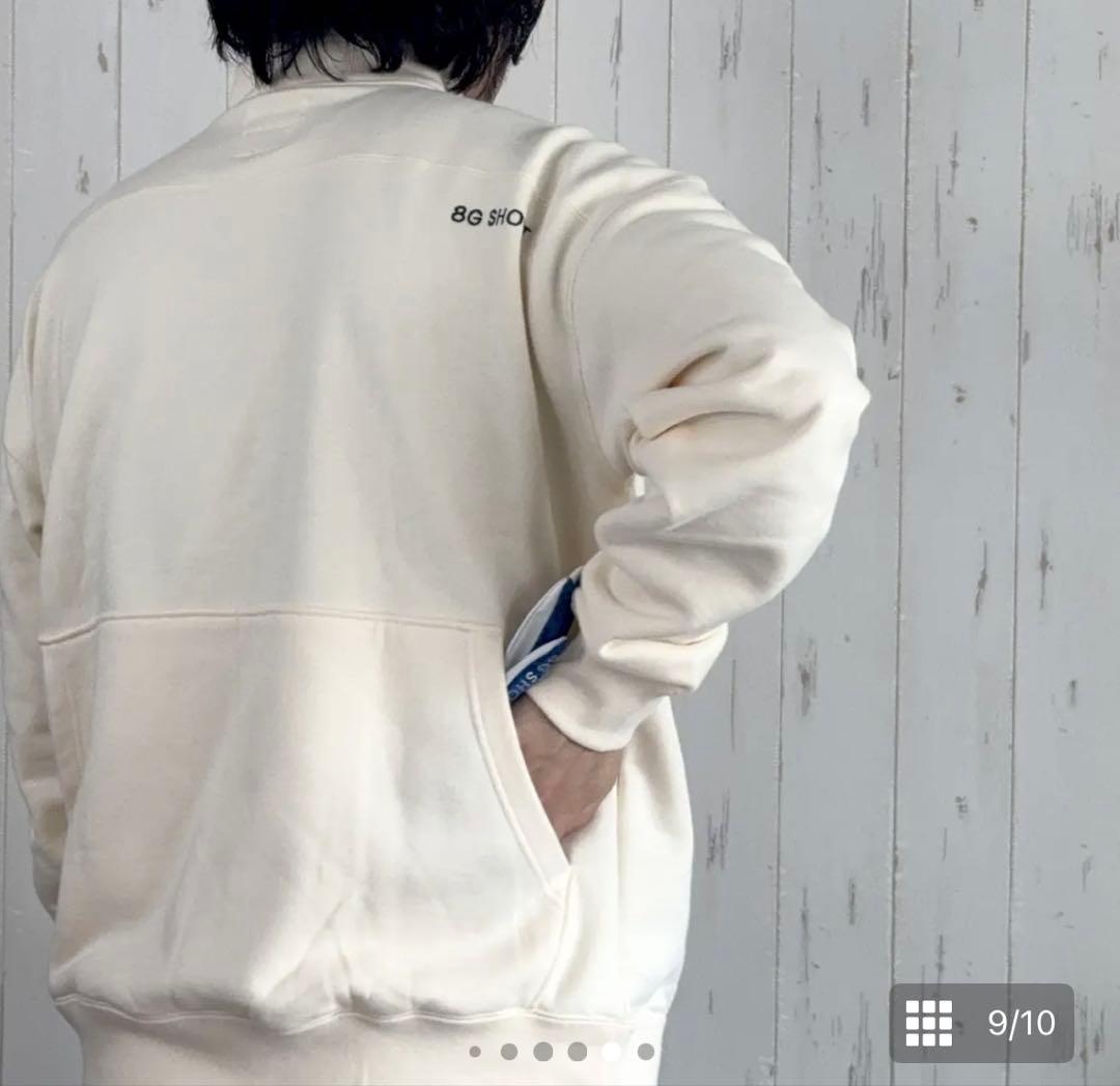 お*読様 8G SHOOT ハーフジップスウェット ミントグリーン XL