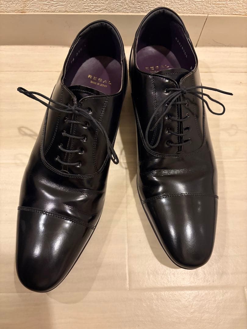 【極美品】REGAL リーガル　革靴　31TR ストレートチップ 25.5センチ