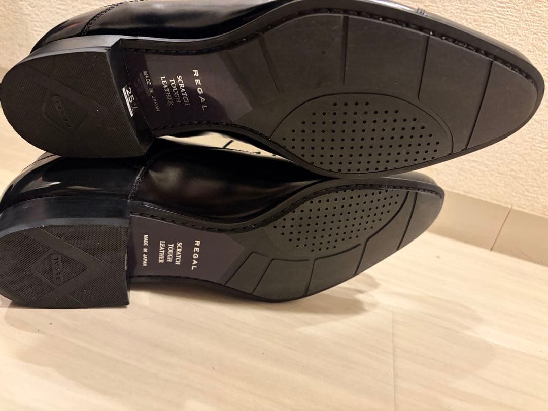 【極美品】REGAL リーガル　革靴　31TR ストレートチップ 25.5センチ