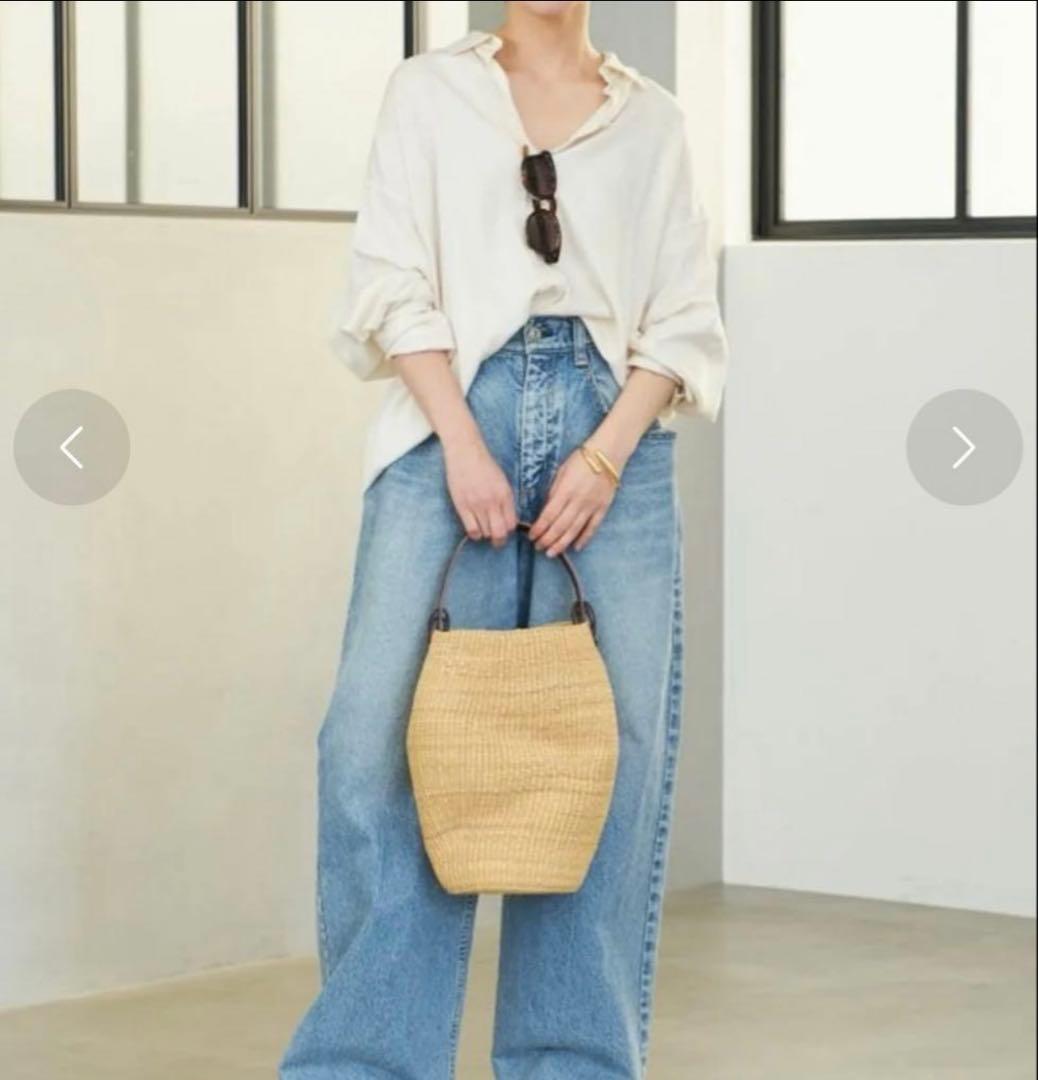 タグあり　美品　プラージュ drapeシャツ　ナチュラル