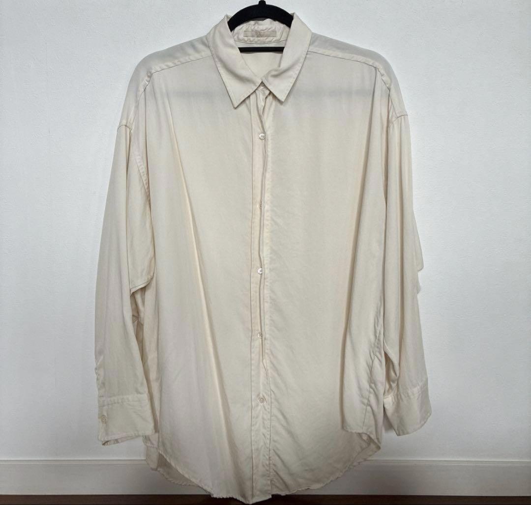 タグあり　美品　プラージュ drapeシャツ　ナチュラル