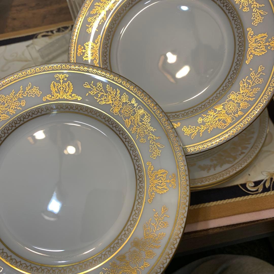 ウェッジウッド ゴールド　コロンビア　15.5cmケーキプレート　5枚