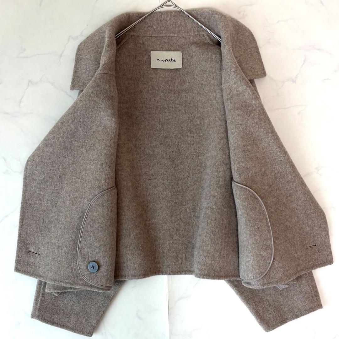 23AW✨️未使用級　ミニッツ　ショートコート　ウールリバー仕立て　モカベージュ