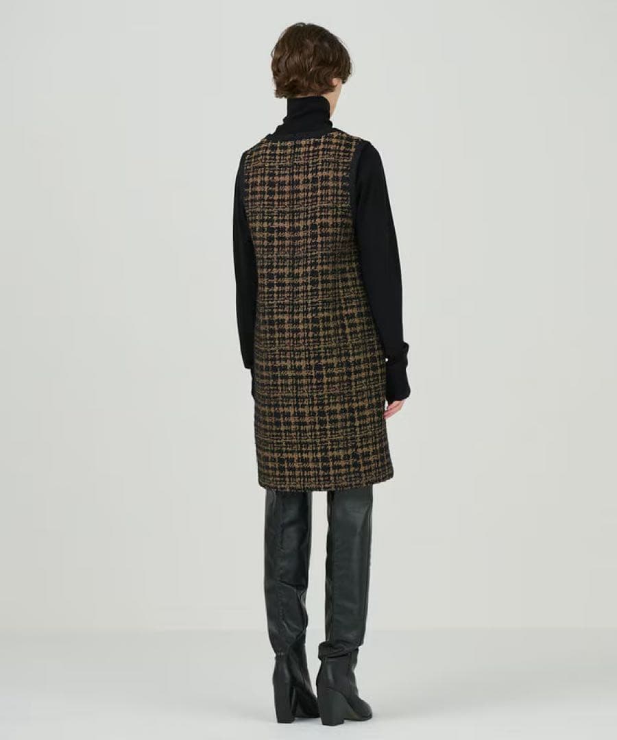 グレースコンチネンタル　チドリツイードワンピース　36